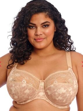 Elomi Morgan Underwire Bra in Toasted Almond Size 40k New Style EL4110TOD